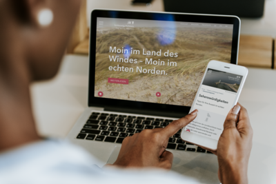 Mockup der Website sh-tourismus.de