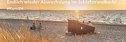 Motiv aus der Willkommen-zurück-Kampagne der Tourismus-Agentur Schleswig-Holstein - zum Artikel 'Mit großem Einsatz zurück ins Geschäft'